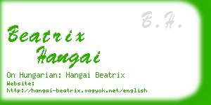 beatrix hangai business card